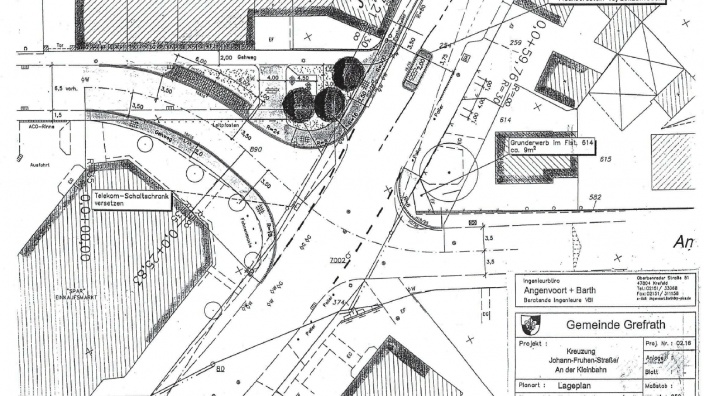 Kreuzung „An der Kleinbahn/Johann-Fruhen-Str./Amselstr.“ in Oedt soll übersichtlicher werden